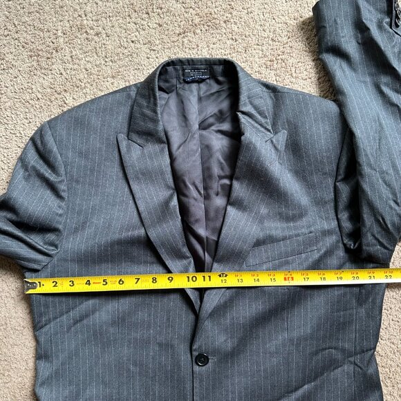 Tommy Hilfiger Blazer Mens 42R 100% Wool Sports Coat 2 Button Close Pockets Grey - Picture 10 of 15